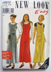 6902 SO LONG NEW LOOK  A-LINE JUMPER, BELT BAG PATTERN 10-22 UNCUT